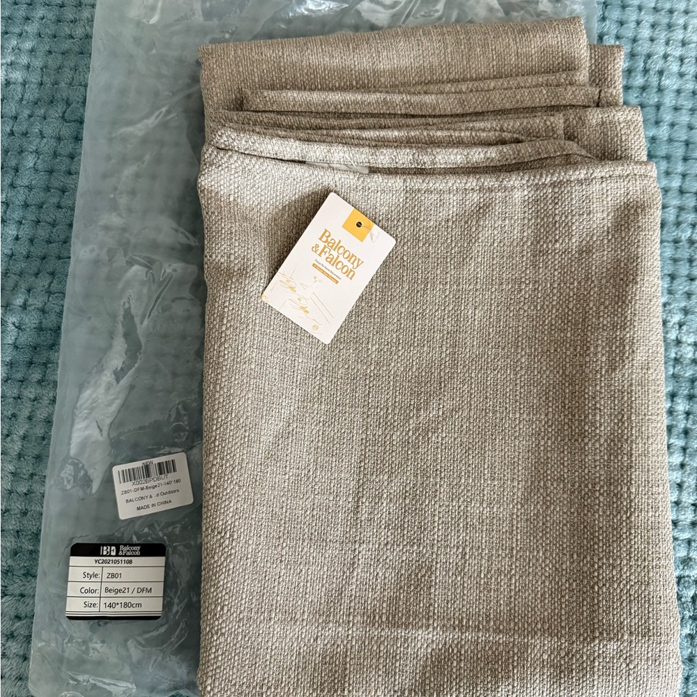 Beige Textured Tablecloth